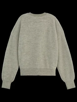 Discount FUZZY CREW NECK PULLOVER Women Knitwear