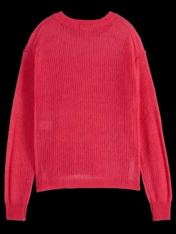 Best FUZZY OPEN KNIT RELAXED PULLOVER Women Knitwear
