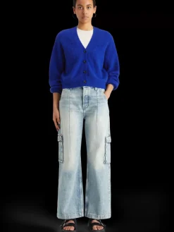 Online FUZZY RELAXED CARDIGAN Women Knitwear