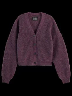 Sale FUZZY RELAXED CARDIGAN Women Knitwear