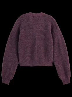 Sale FUZZY RELAXED CARDIGAN Women Knitwear