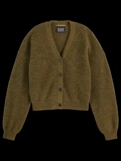 Sale FUZZY RELAXED CARDIGAN Women Knitwear