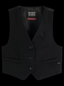 Discount GABARDINE WAISTCOAT Women Blazers