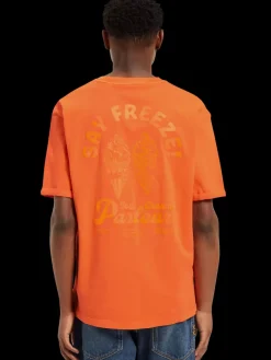 Fashion Garment dye artwork t-shirt T-shirts & Polo Shirts