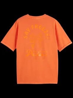 Fashion Garment dye artwork t-shirt T-shirts & Polo Shirts