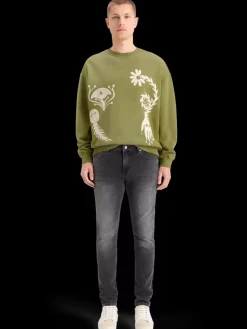 New GARMENT DYED ARTWORK SWEATSHIRT Sweatshirts & Hoodies