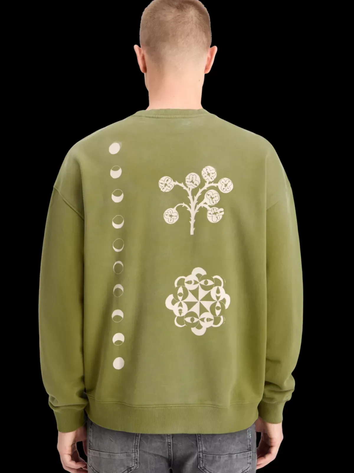 New GARMENT DYED ARTWORK SWEATSHIRT Sweatshirts & Hoodies