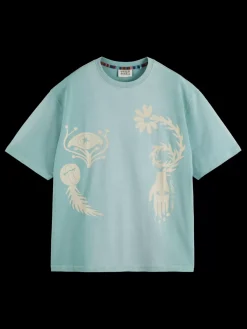 Clearance GARMENT DYED FRONT BACK ARTWORK T-SHIRT T-shirts & Polo Shirts