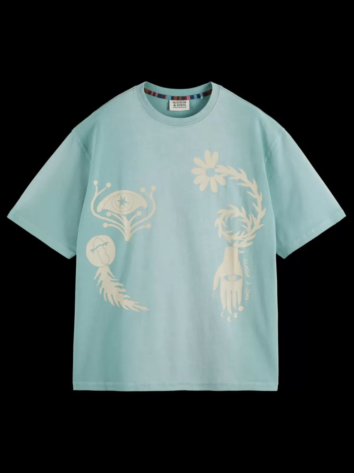 Clearance GARMENT DYED FRONT BACK ARTWORK T-SHIRT T-shirts & Polo Shirts