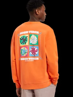 New Garment-dyed artwork sweatshirt Sweatshirts & Hoodies