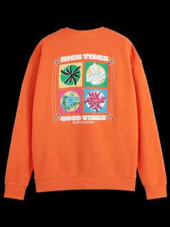 New Garment-dyed artwork sweatshirt Sweatshirts & Hoodies