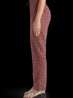 New Gia block print pull on pant Women Pants