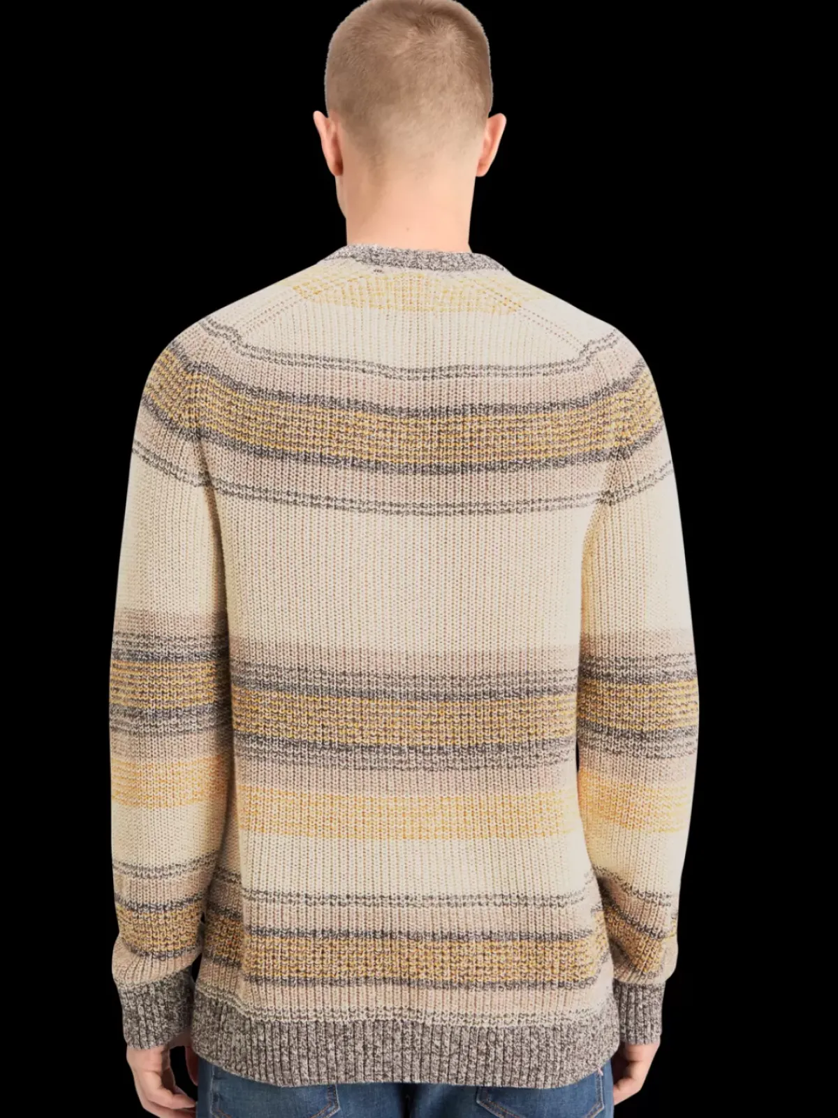 New GRADIENT COTTON STRIPES SWEATER Knitwear