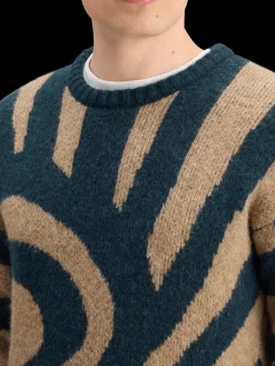 New HAIRY BIG WAVES DROPPED SHOULDER SWEATER Knitwear