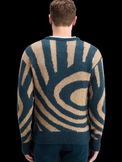 New HAIRY BIG WAVES DROPPED SHOULDER SWEATER Knitwear