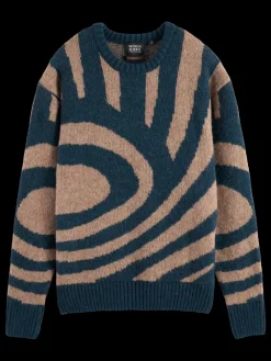 New HAIRY BIG WAVES DROPPED SHOULDER SWEATER Knitwear