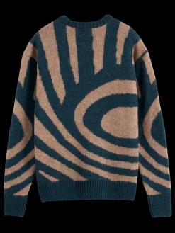 New HAIRY BIG WAVES DROPPED SHOULDER SWEATER Knitwear