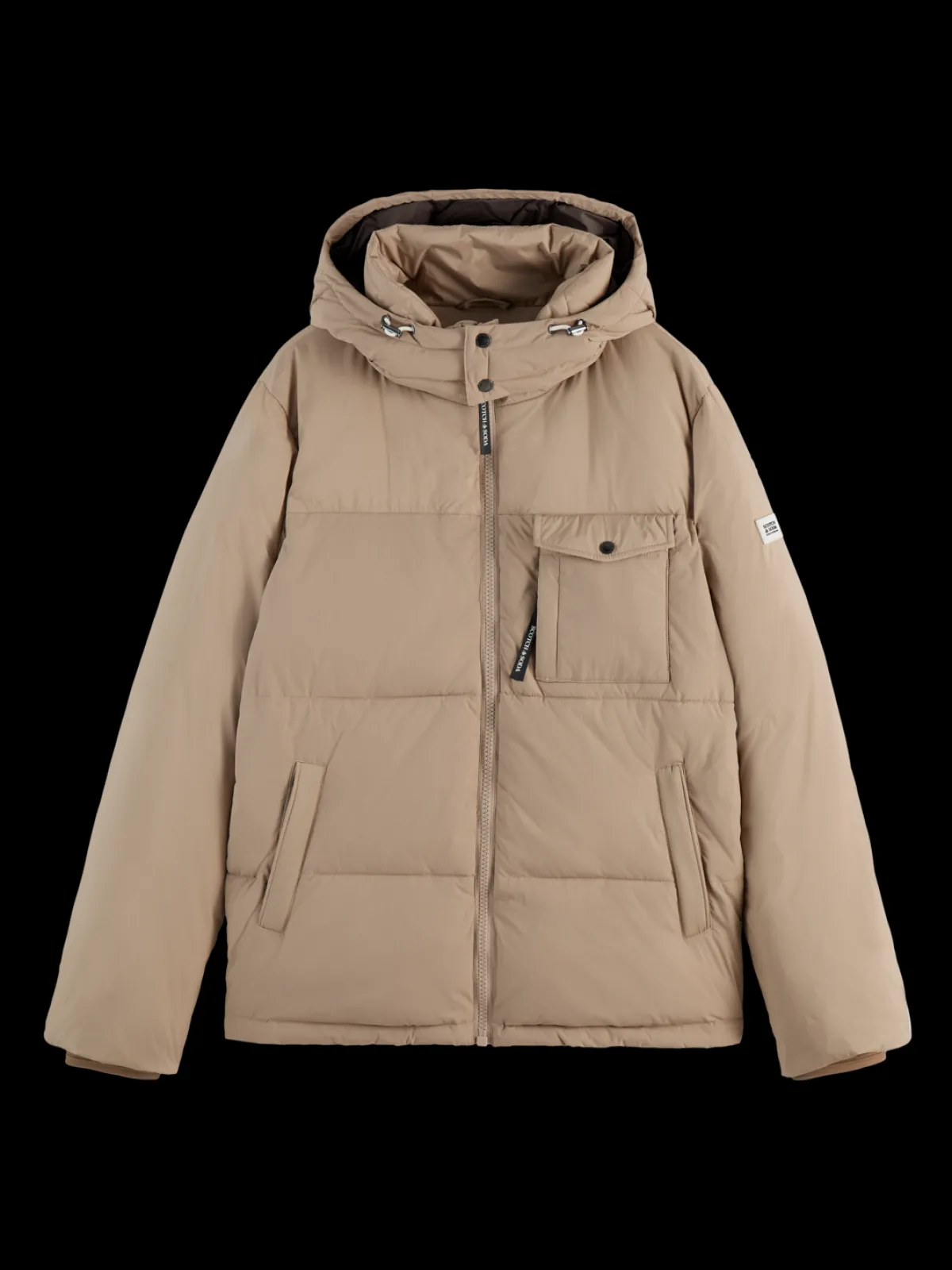 Fashion HOODED PUFFER JACKET Jackets & Coats
