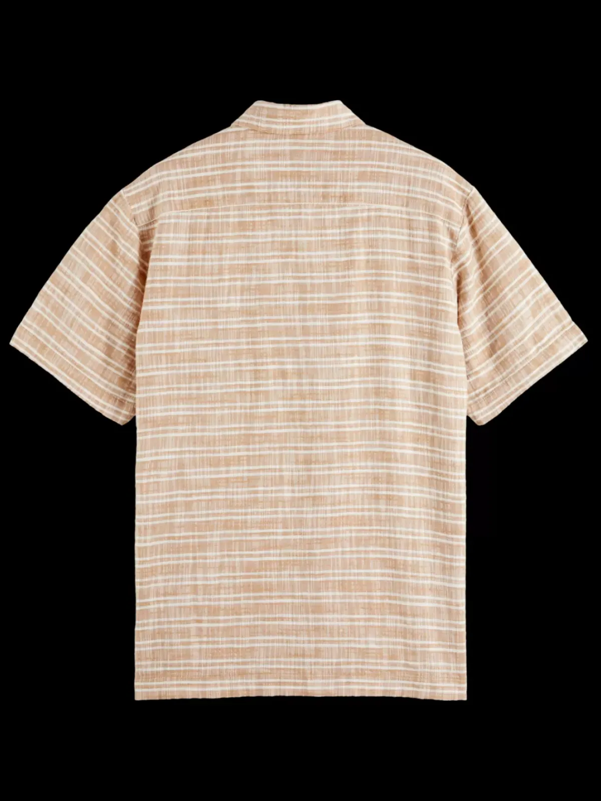 Sale Horizontal cotton linen stripe shirt Shirts