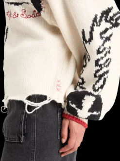 Hot INTARSIA OVERSIZED PULLOVER Women Knitwear