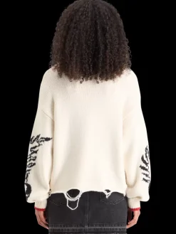 Hot INTARSIA OVERSIZED PULLOVER Women Knitwear