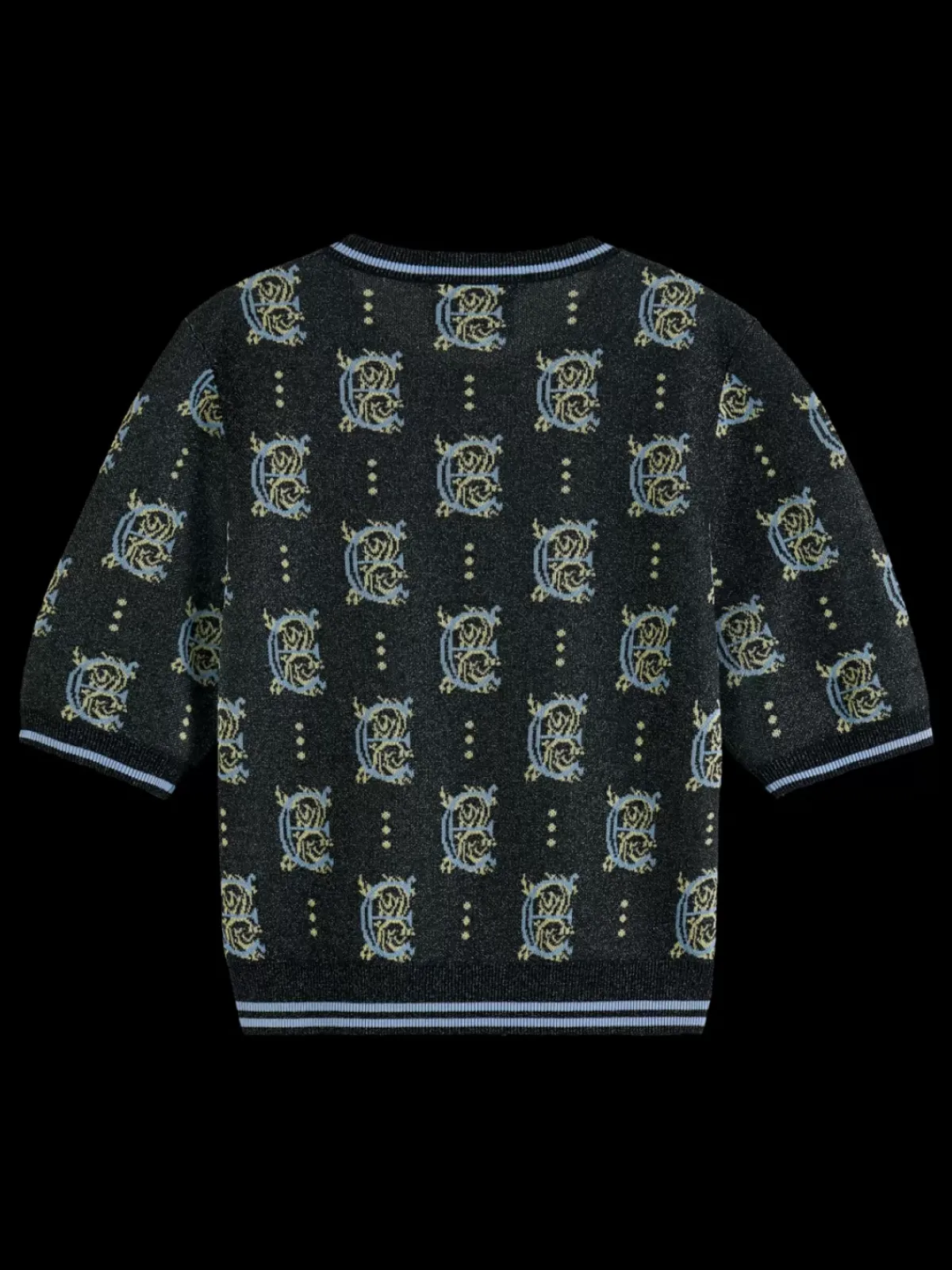 Fashion Jacquard cropped pullover Women Knitwear
