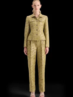 Best JACQUARD FITTED TRUCKER BLAZER Women Blazers