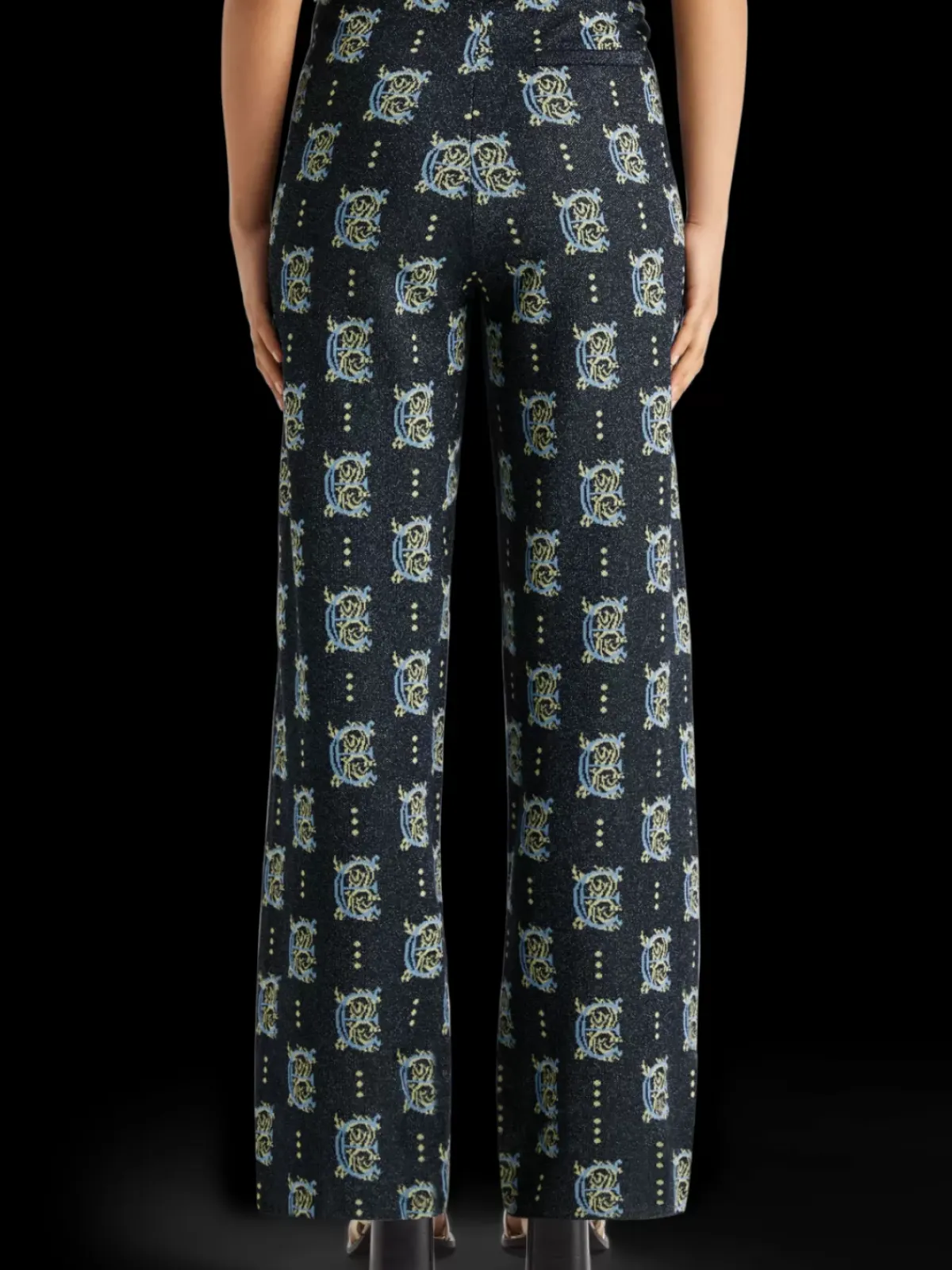 Hot Jacquard knitted trousers Women Pants