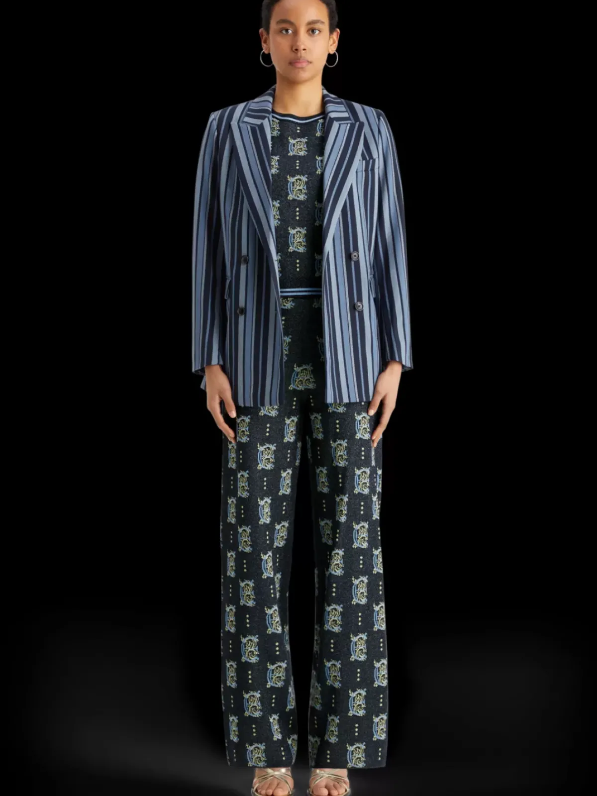 Hot Jacquard knitted trousers Women Pants