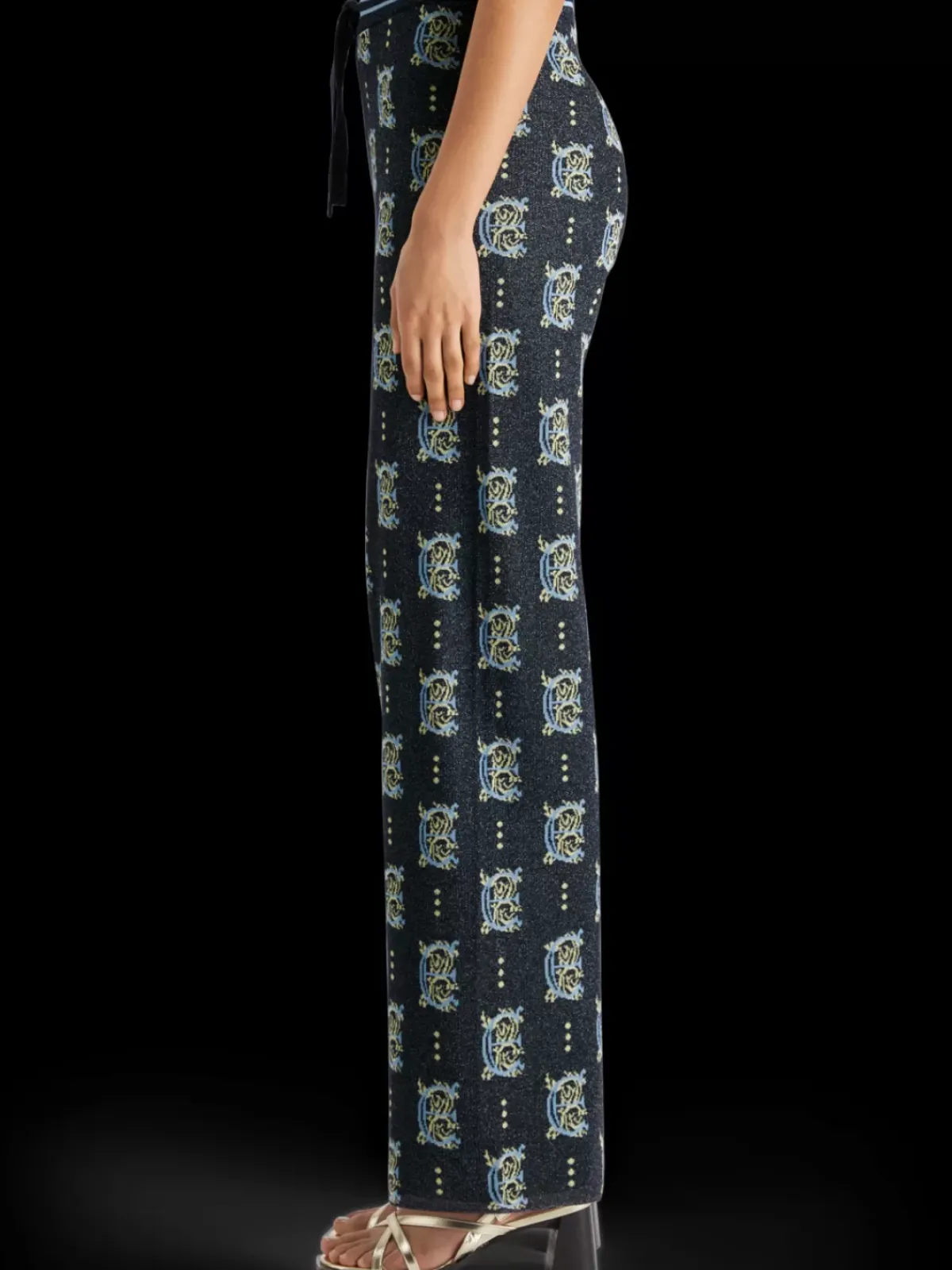 Hot Jacquard knitted trousers Women Pants