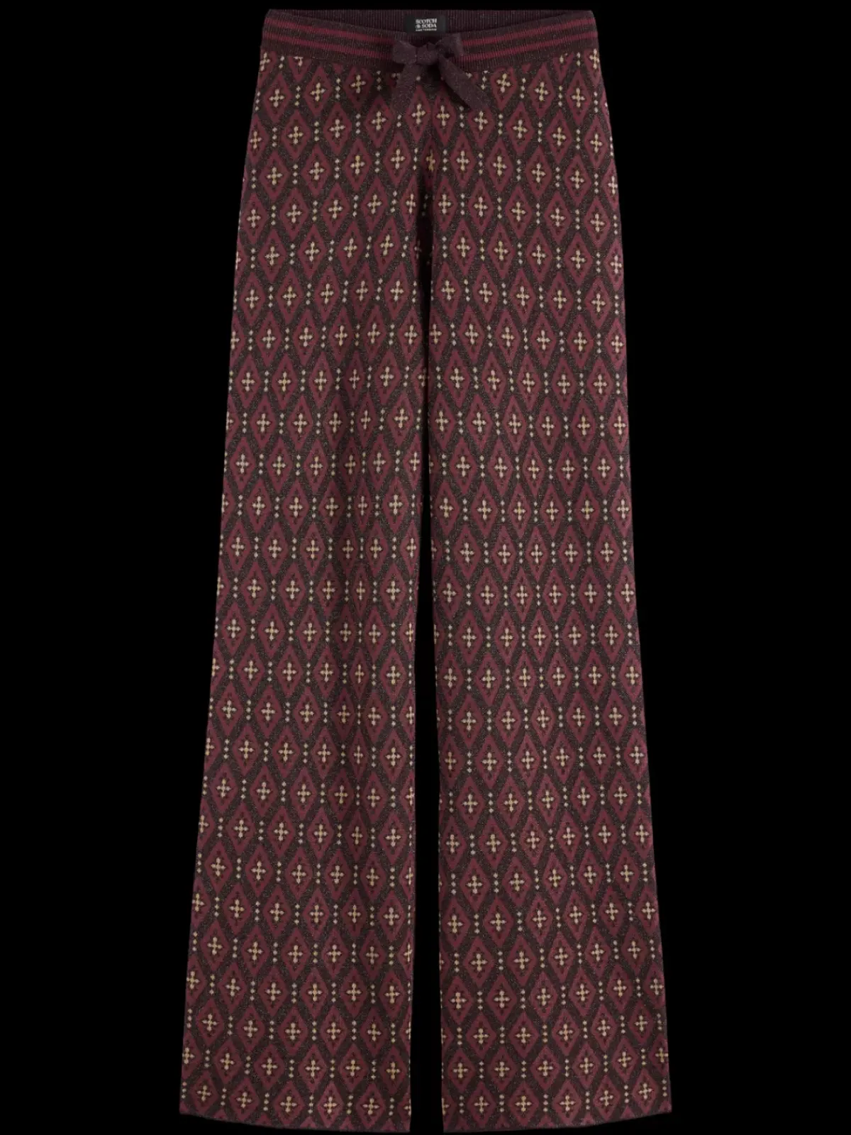 Sale JACQUARD KNITTED TROUSERS Women Pants
