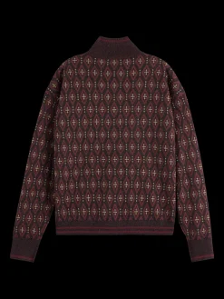 Hot JACQUARD KNITTED ZIP-THROUGH JACKET Women Knitwear|Jackets & Coats