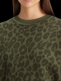New Jacquard relaxed pullover Women Knitwear