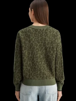 New Jacquard relaxed pullover Women Knitwear