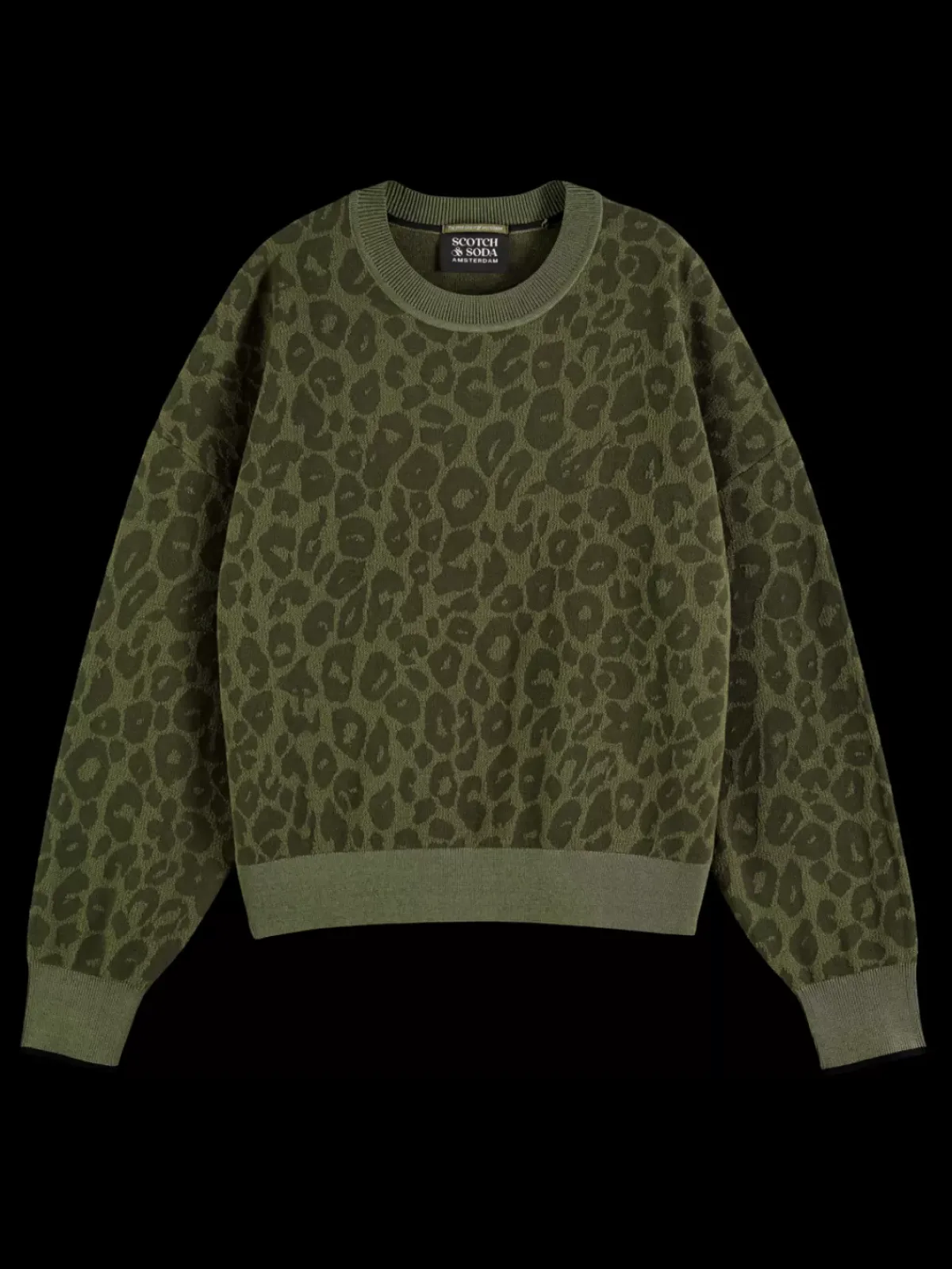 New Jacquard relaxed pullover Women Knitwear
