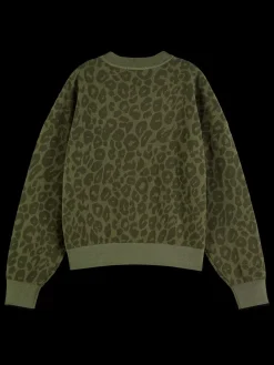 New Jacquard relaxed pullover Women Knitwear