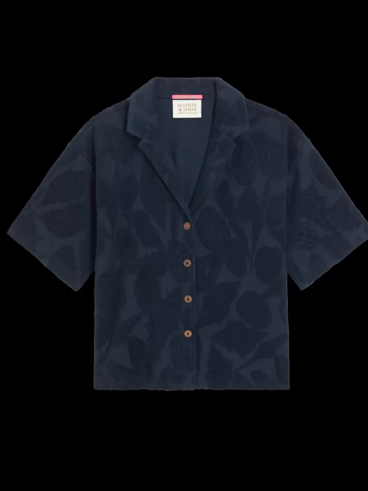 Hot JACQUARD TOWELING CAMP SHIRT Women Tops & T-shirts