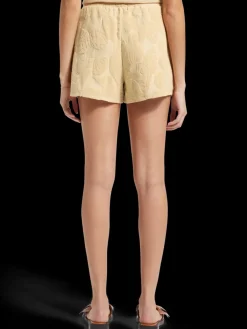 Fashion JACQUARD TOWELING SHORTS Women Skirts & Shorts