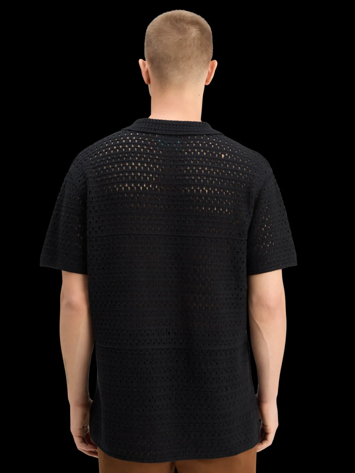 Discount JOE JONAS X SCOTCH SODA CROCHET POLO SHORT SLEEVE Joe Jonas