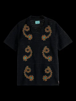 Discount JOE JONAS X SCOTCH SODA CROCHET POLO SHORT SLEEVE Joe Jonas