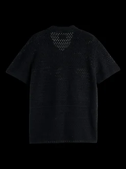 Discount JOE JONAS X SCOTCH SODA CROCHET POLO SHORT SLEEVE Joe Jonas