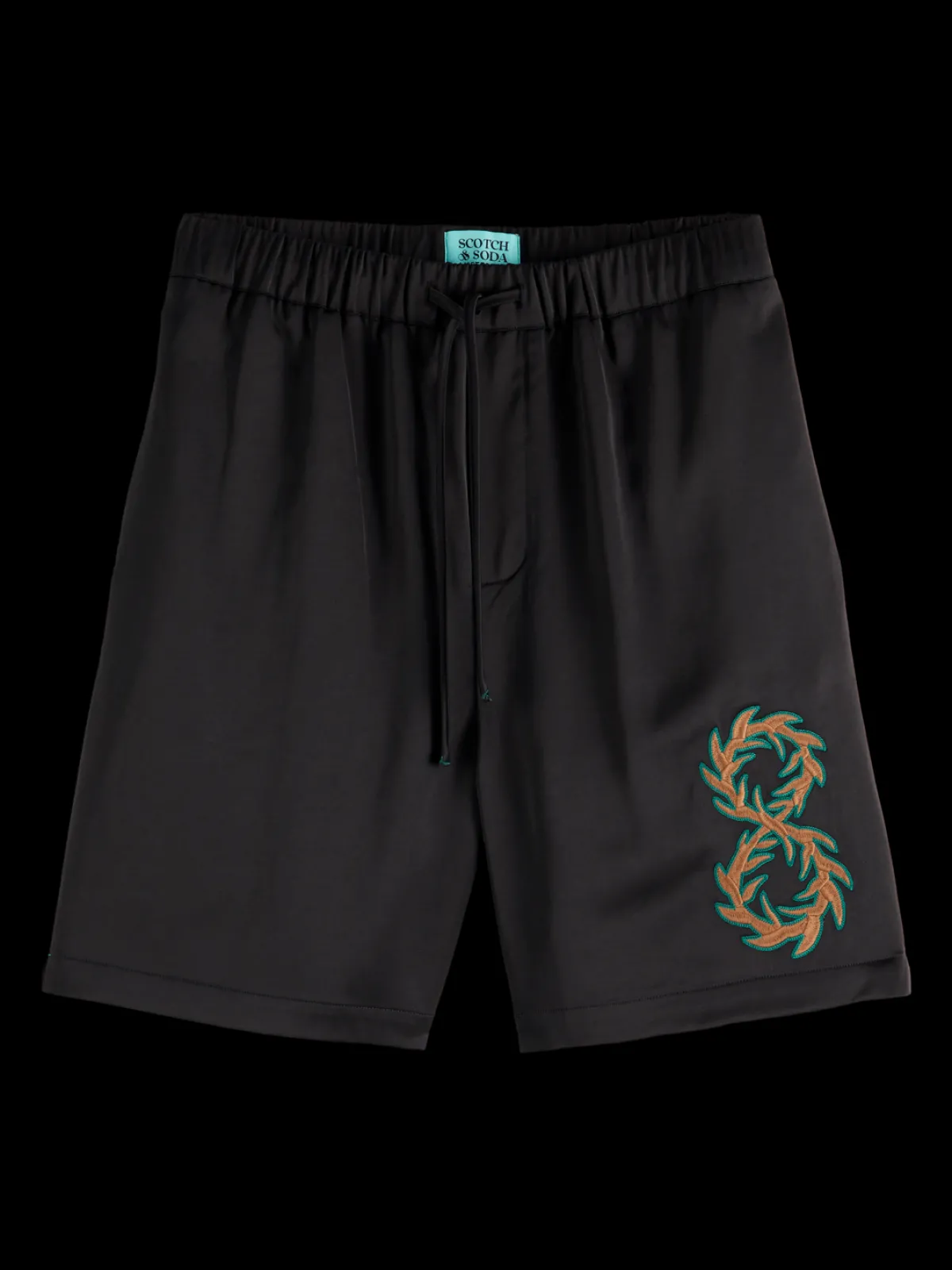 Clearance JOE JONAS X SCOTCH SODA EMBROIDERED SATEEN BERMUDA SHORT Shorts|Joe Jonas