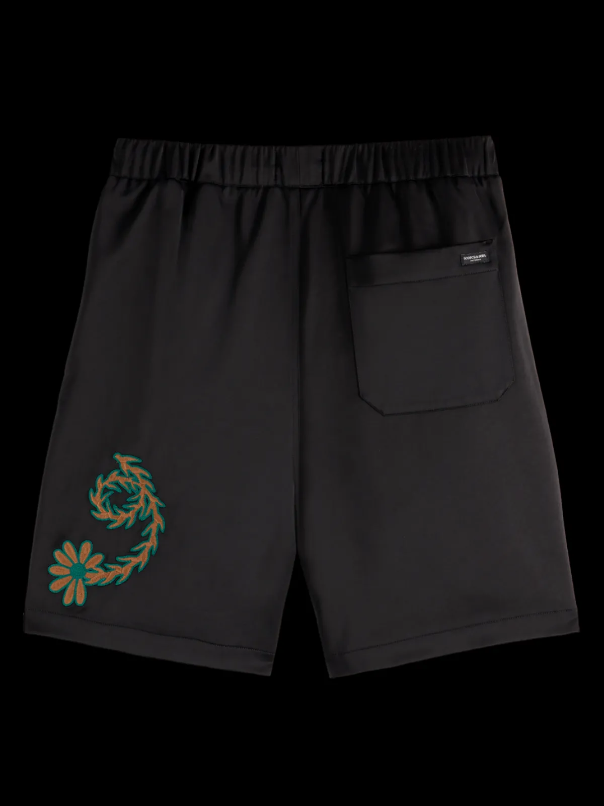 Clearance JOE JONAS X SCOTCH SODA EMBROIDERED SATEEN BERMUDA SHORT Shorts|Joe Jonas