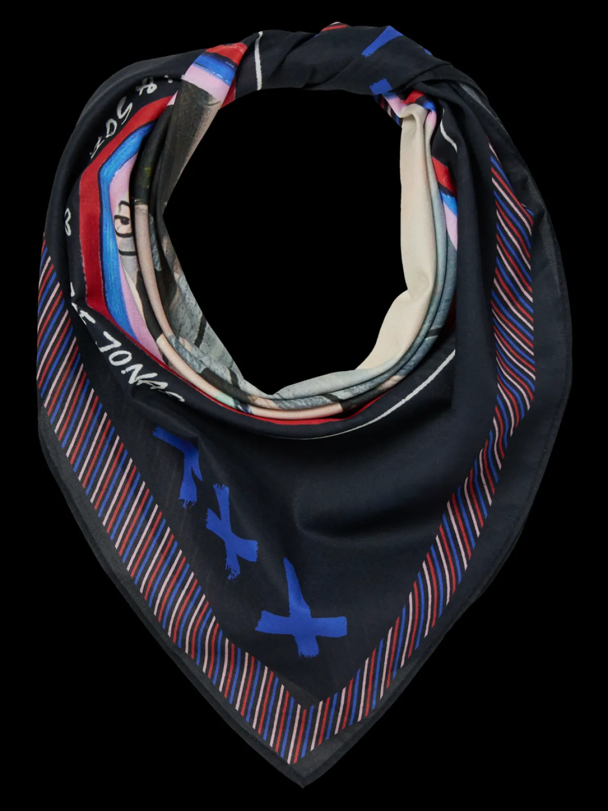 Fashion JOE JONAS X SCOTCH SODA PRINTED BANDANA Hats, Scarves & Gloves|Joe Jonas