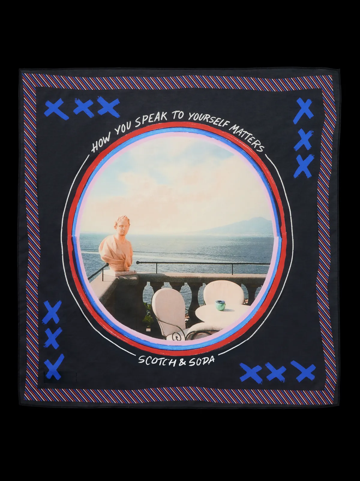 Fashion JOE JONAS X SCOTCH SODA PRINTED BANDANA Hats, Scarves & Gloves|Joe Jonas