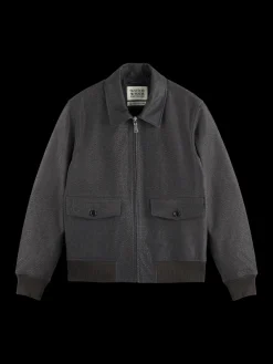 Sale JOE JONAS X SCOTCH SODA SUEDE TUXEDO BLOUSON Jackets & Coats|Joe Jonas