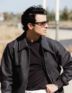 Sale JOE JONAS X SCOTCH SODA SUEDE TUXEDO BLOUSON Jackets & Coats|Joe Jonas