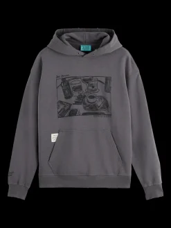 Fashion JOE JONAS X SCOTCH SODA WASHED ARTWORK HOODIE Sweatshirts & Hoodies|Joe Jonas