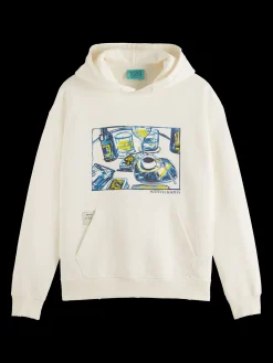 Fashion JOE JONAS X SCOTCH SODA WASHED ARTWORK HOODIE Sweatshirts & Hoodies|Joe Jonas