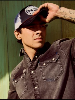 Best JOE JONAS X SCOTCH SODA WESTERN SHIRT - VINTAGE BLACK Shirts|Joe Jonas